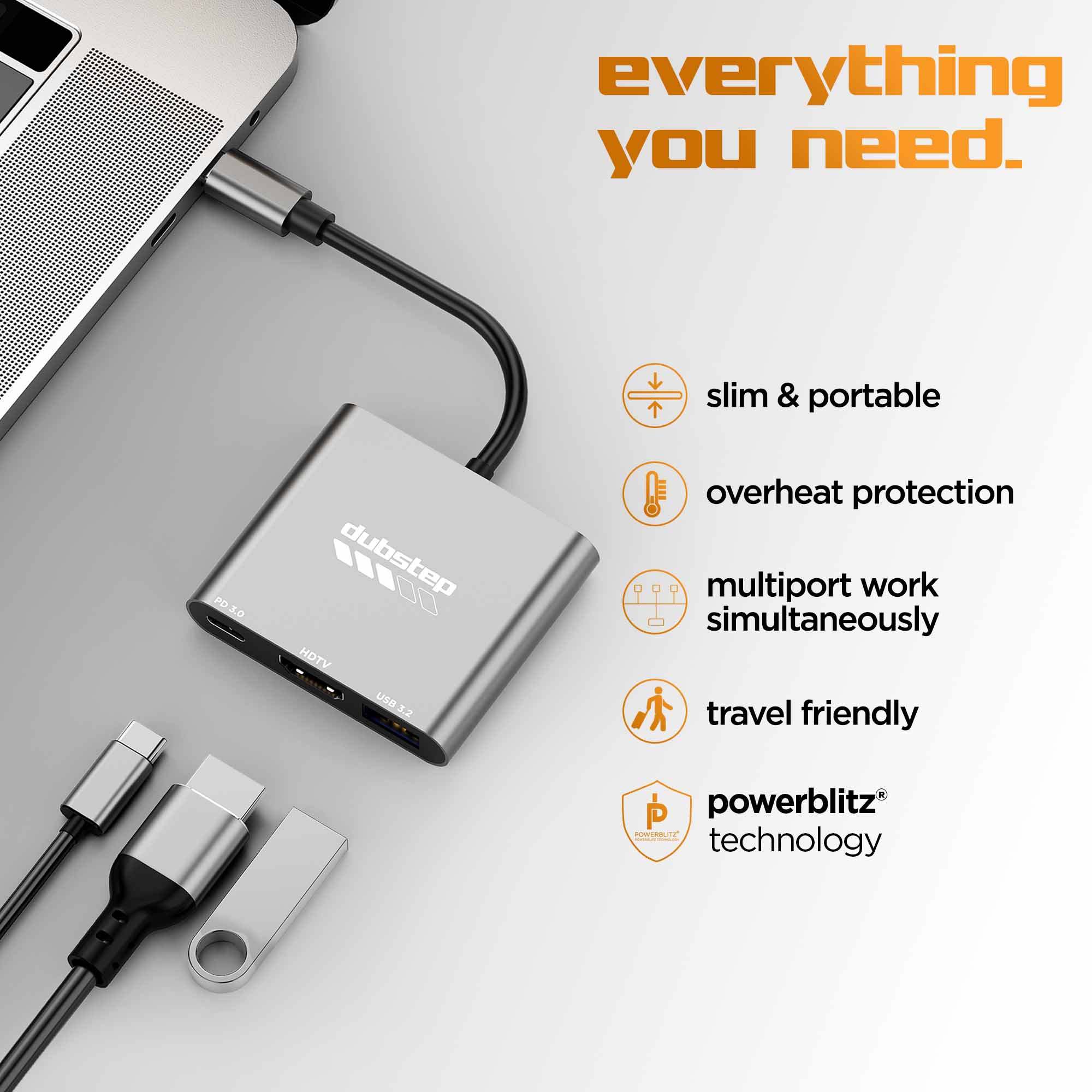 SnaplinkGo 3-in-One Type-C to HDMI USB Hub - Image 8