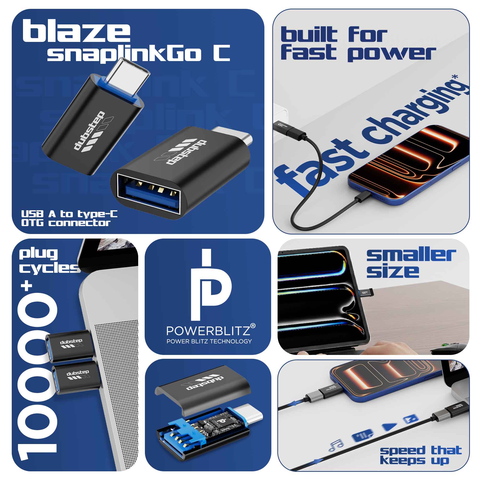 Blaze SnaplinkGo C USB-A to type-C OTG Connector - Image 4