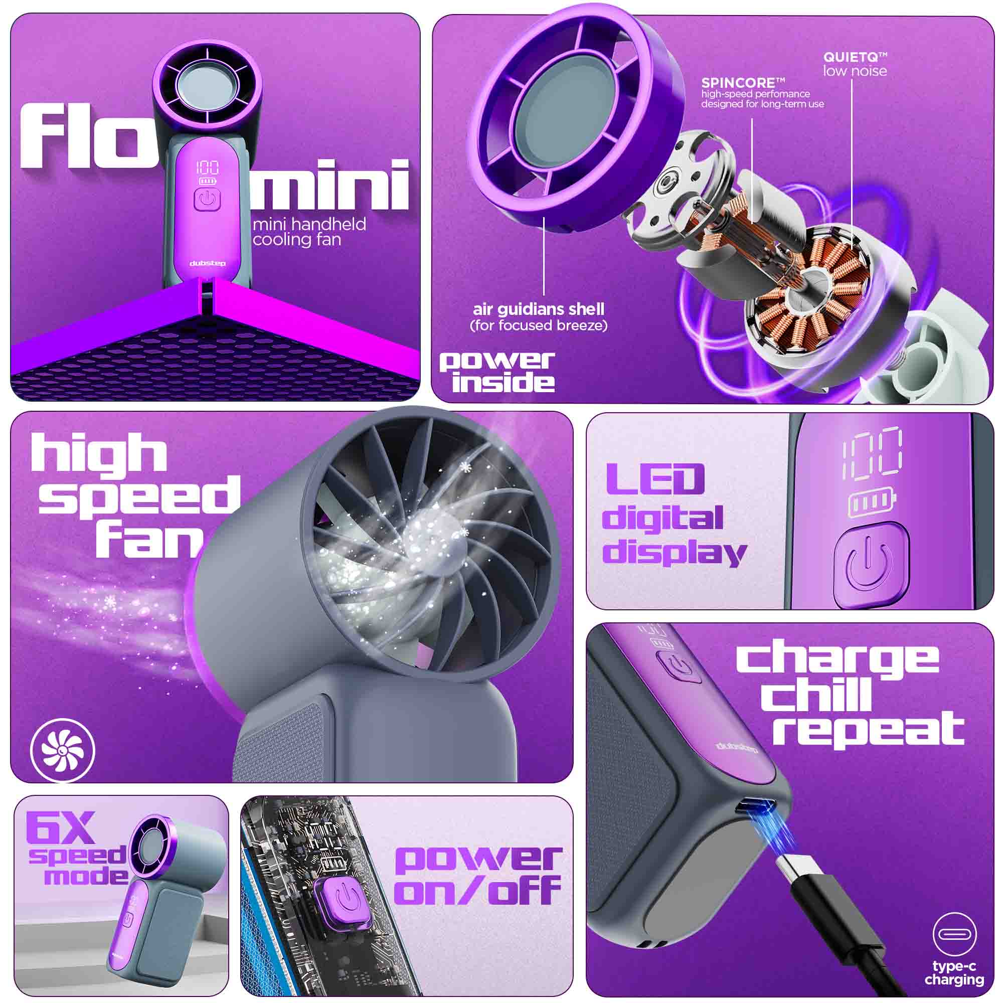 Flo mini (mini handheld cooling fan) - Image 3