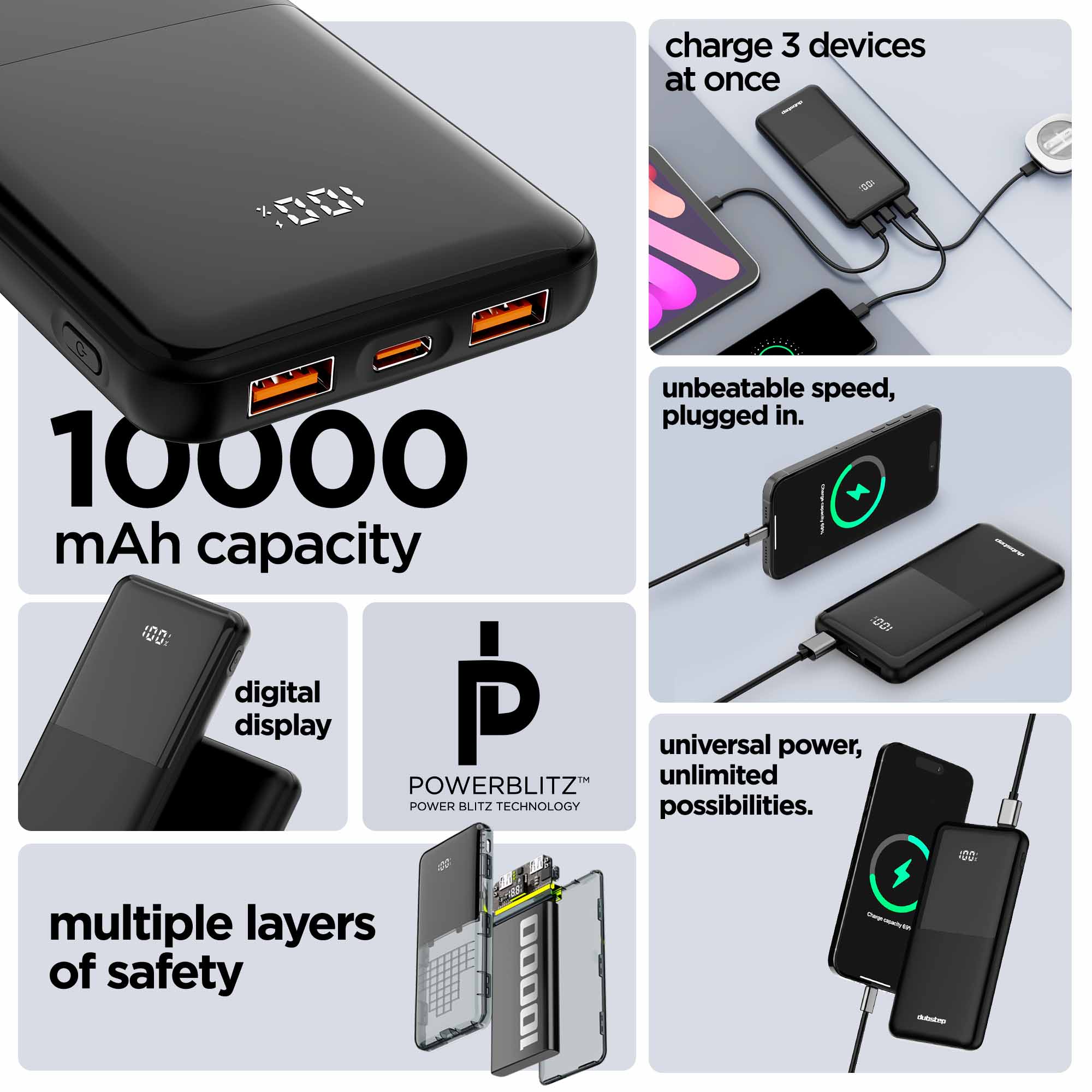Powerblitz X2 multi-device charging powerbank - Image 3