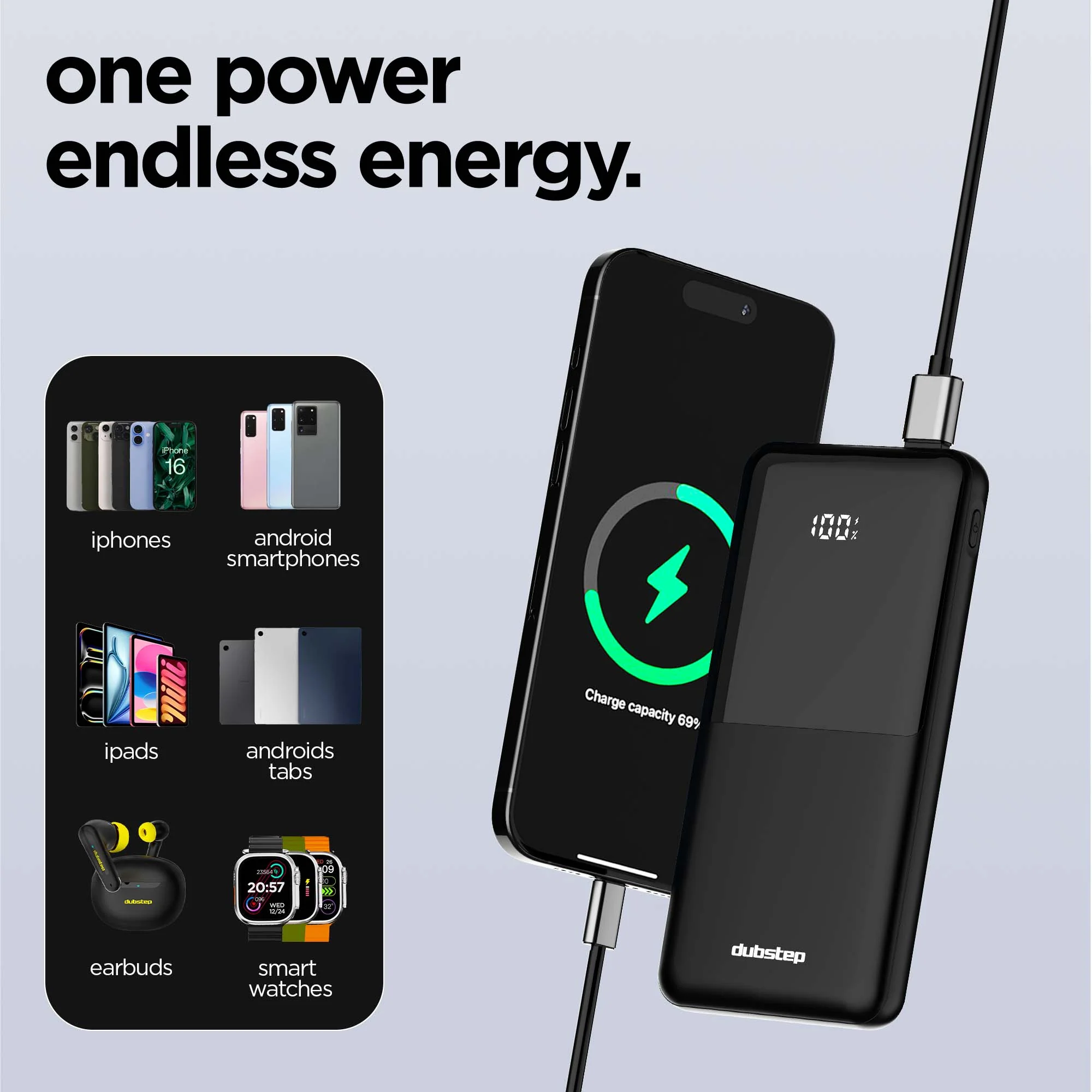 Powerblitz X2 multi-device charging powerbank - Image 8