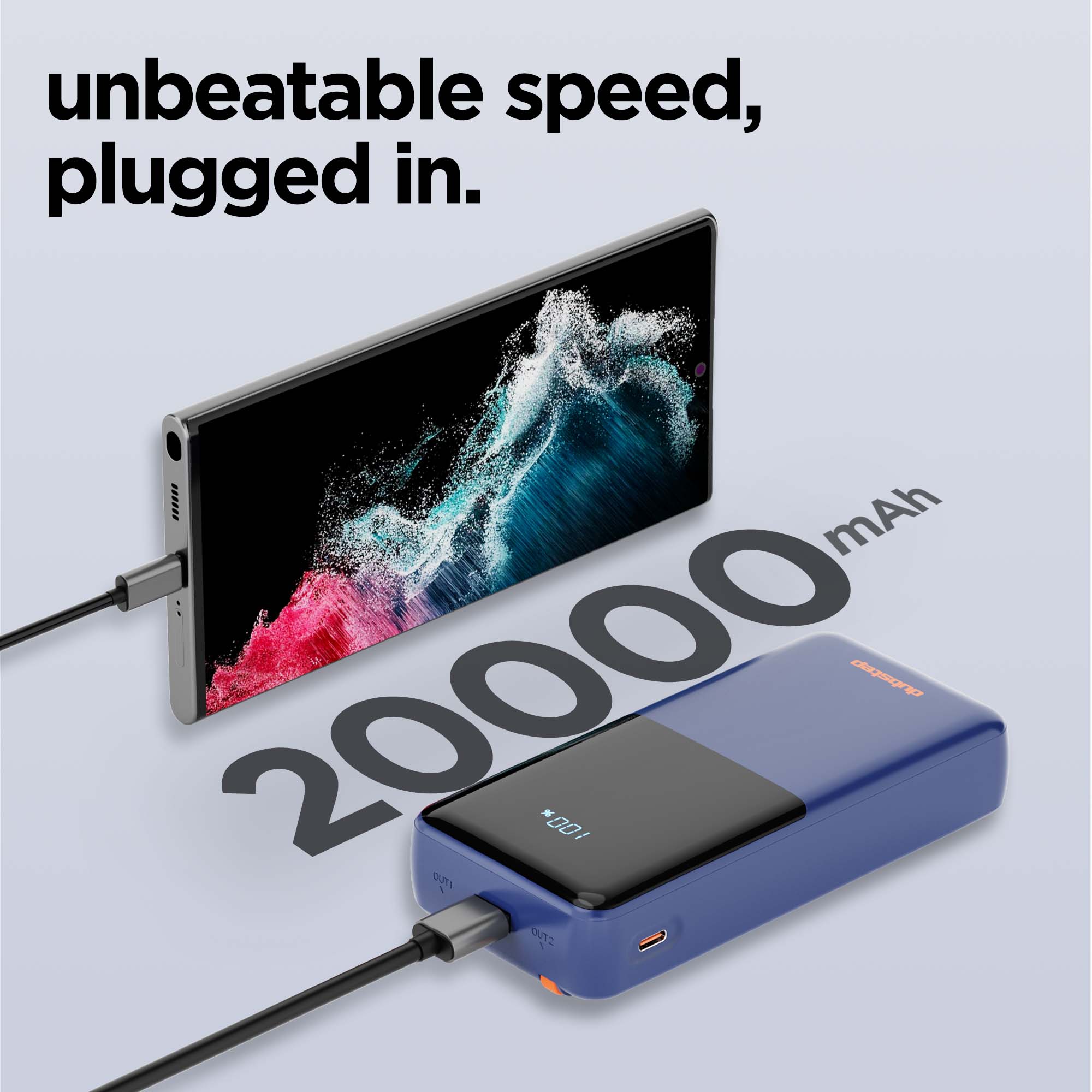 Powerblitz X5 built-in type-C and type-L cables, with both USB-A and type-C ports - Image 17