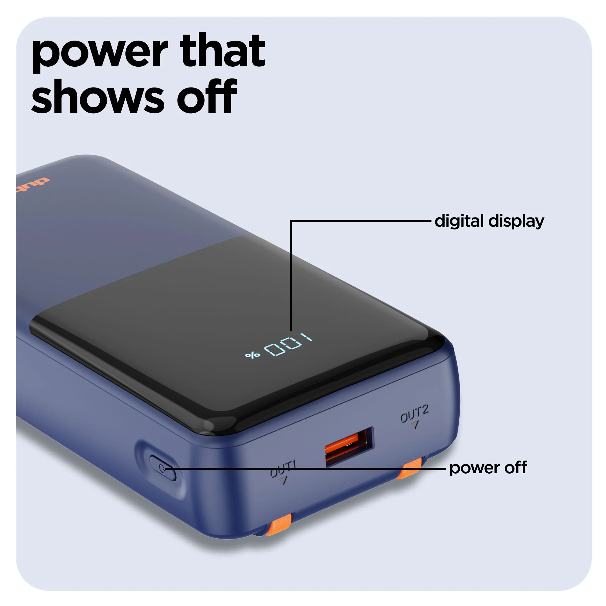 Powerblitz X5 built-in type-C and type-L cables, with both USB-A and type-C ports - Image 20