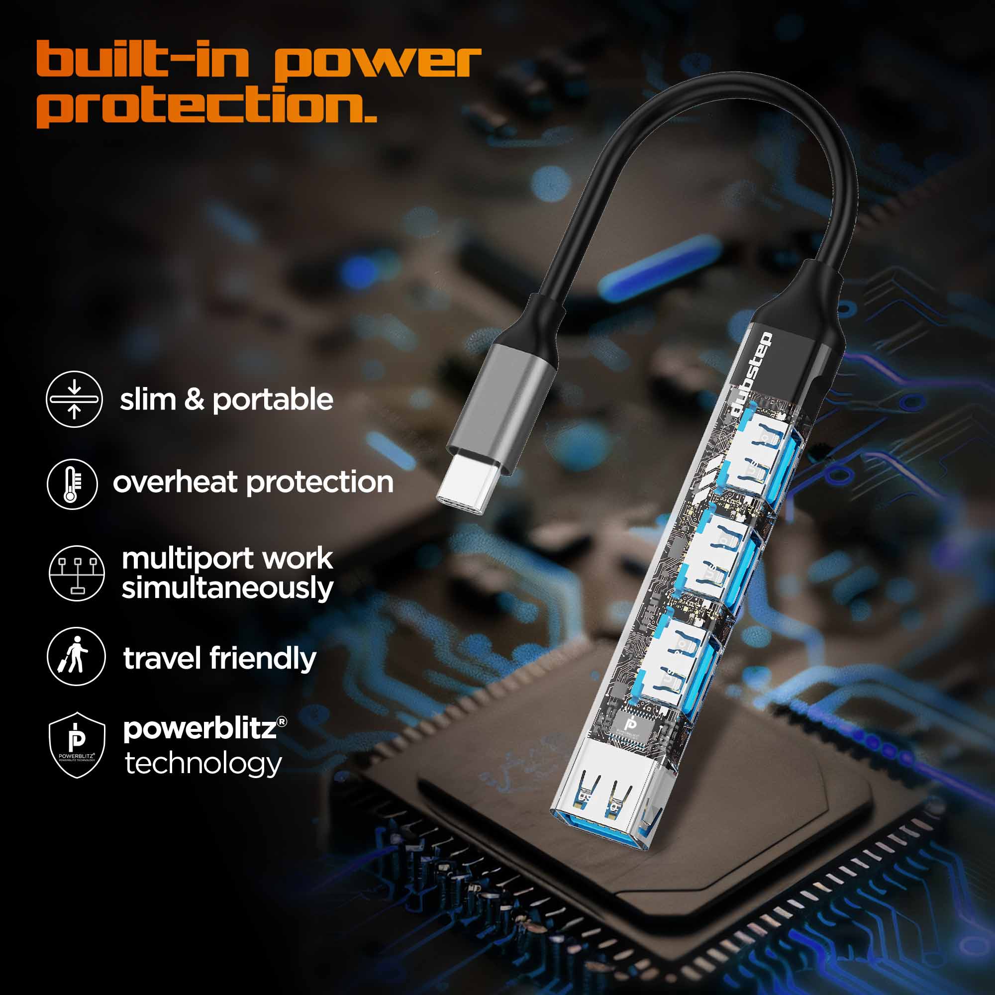 SnaplinkGo 4-in-One Type-C to USB Hub - Image 8