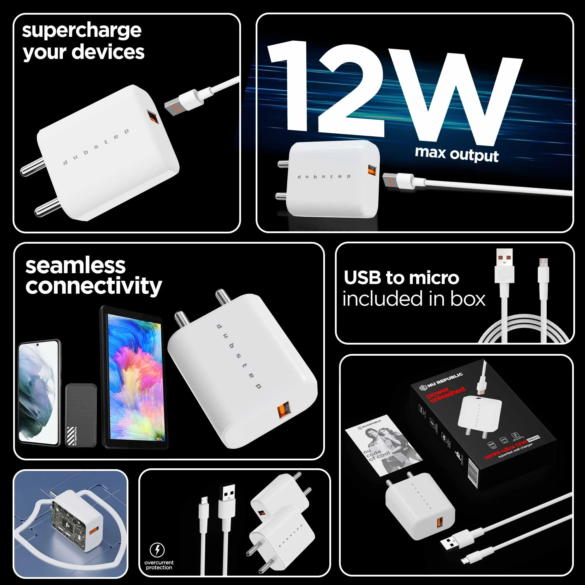 Sprint 12W 2.4A Fast Charger with Cable (Micro USB to USB-A) - Image 3